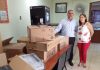 Flores entrega equipo de cómputo a escuela