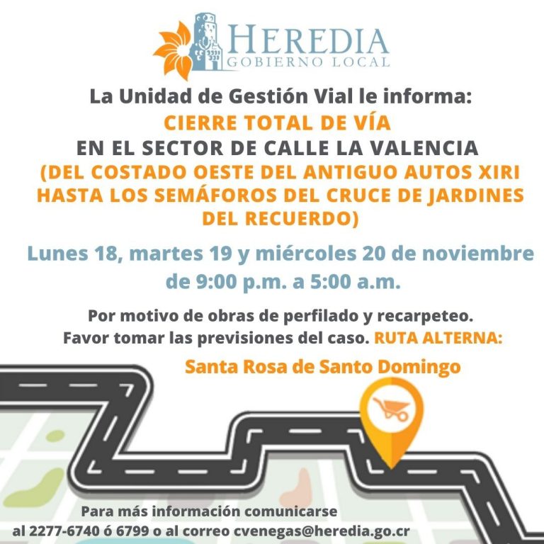 HOY INICIAN CIERRES NOCTURNOS EN LA VALENCIA