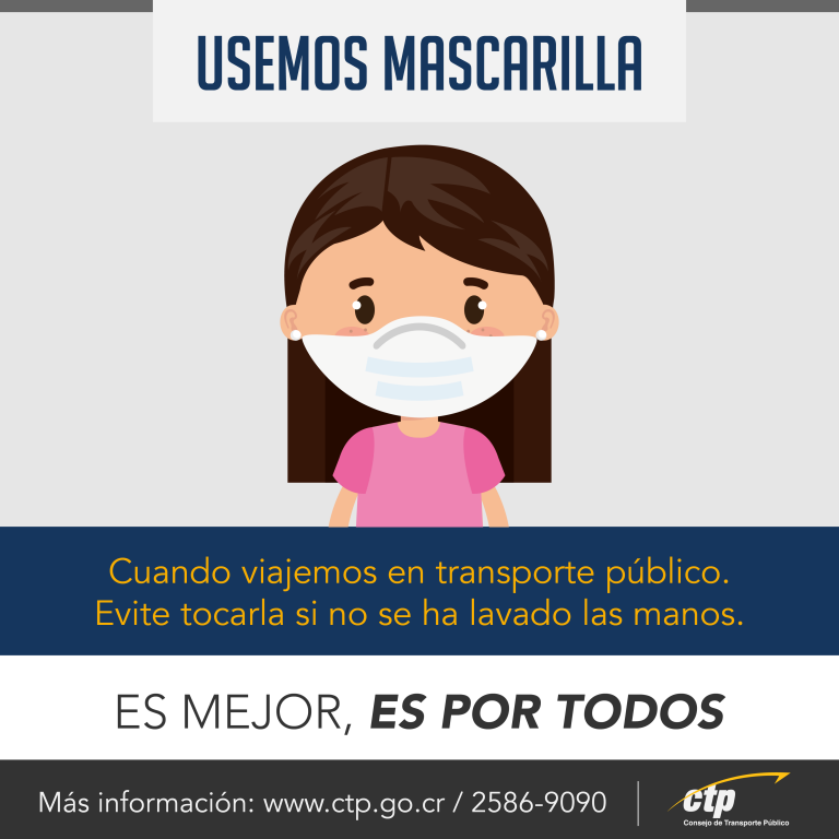 PIDEN A USUARIOS DE TRANSPORTE PÚBLICO USAR MASCARILLAS