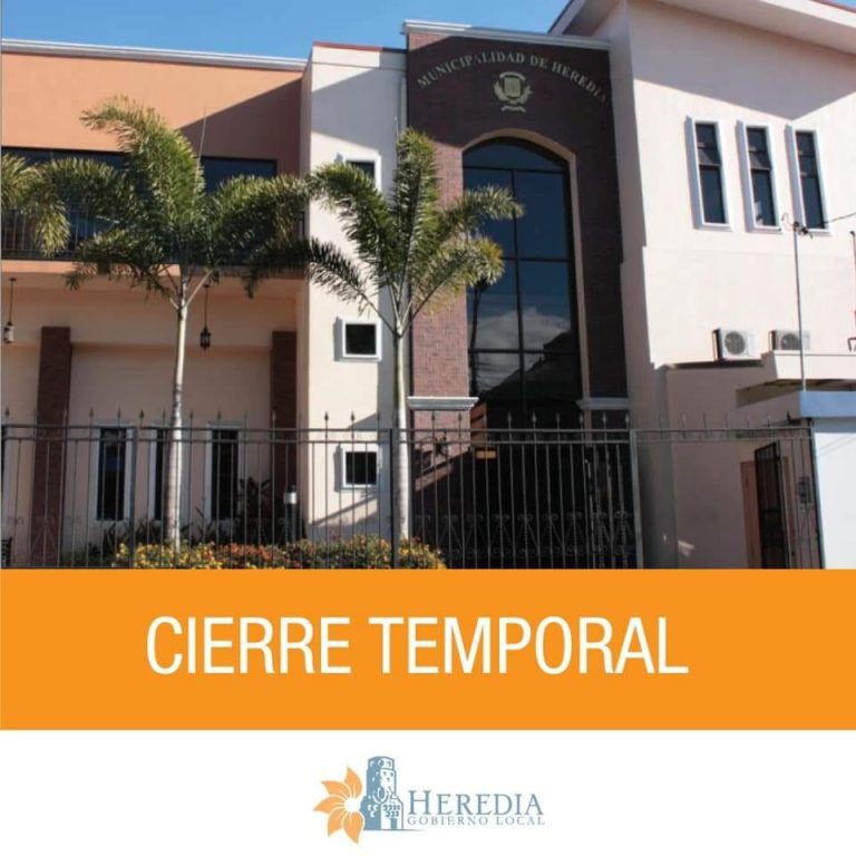 ¡CERRADA MUNICIPALIDAD DE HEREDIA POR COVID!