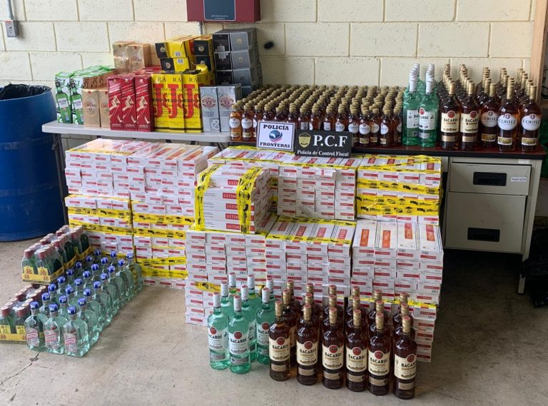 POLICÍA FISCAL DECOMISA NUEVE MILLONES DE CIGARRILLOS EN PUESTO DE CONTROL EL BRUJO