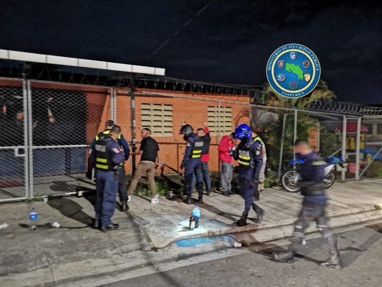 DIEZ DETENIDOS EN MEGAOPERATIVO EN HEREDIA ESTE FIN DE SEMANA