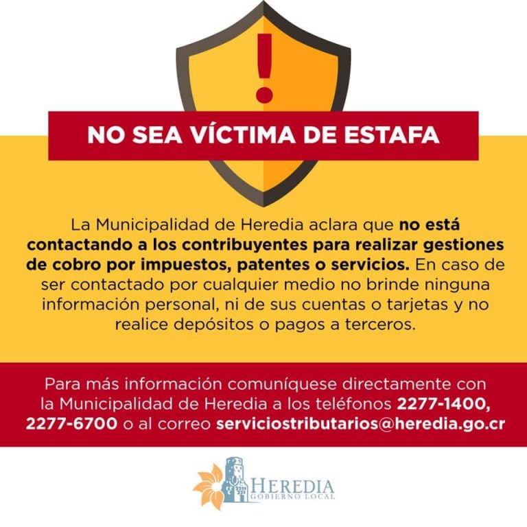 ¡ATENCIÓN HEREDIANOS! CUIDADO CON LAS ESTAFAS