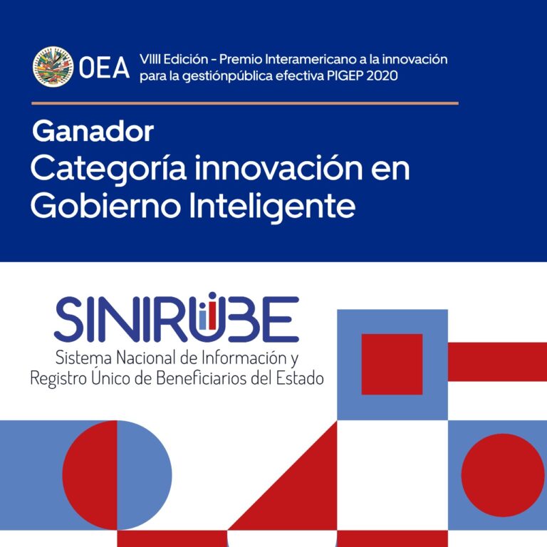 SINIRUBE RECIBE PREMIO A LA INNOVACIÓN EN GESTIÓN PÚBLICA EFECTIVA DEL OEA