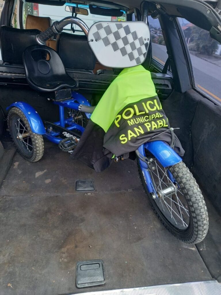 ¡RECUPERAN TRICICLO DE NIÑO CON PARÁLISIS!