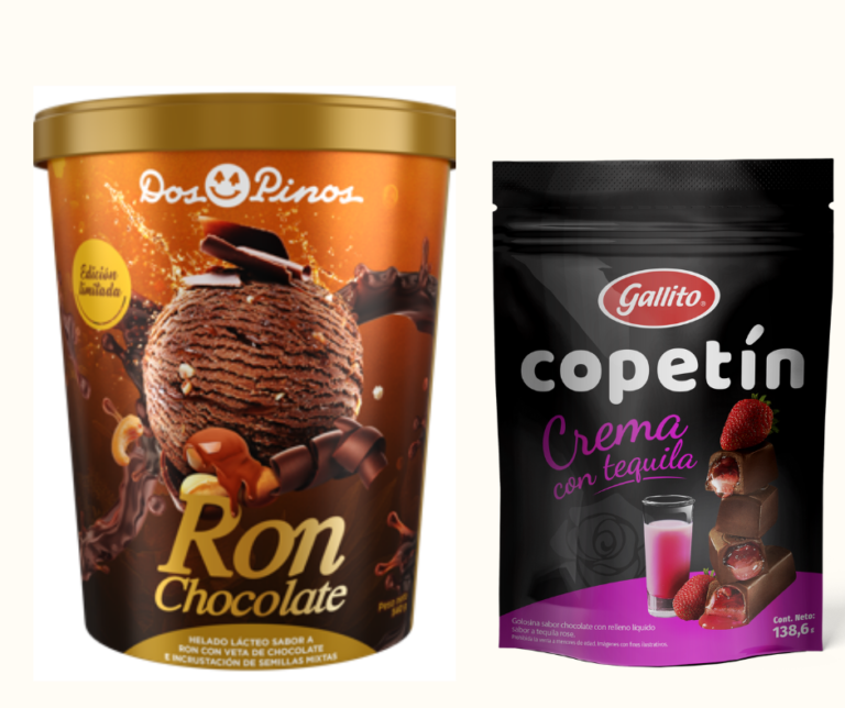 LLEGAN HELADOS DE CHOCOLATE CON RON O CREMA DE TEQUILA