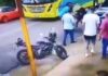 UN BUS PASABA EN EL MOMENTO DEL ENFRENTAMIENTO A BALAZOS