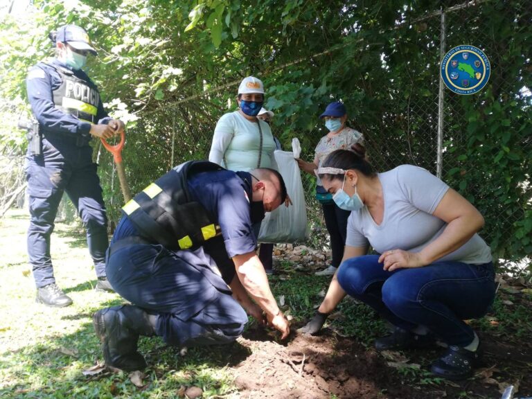 FUERZA PÚBLICA HOY CAMBIÓ ARMAS POR ÁRBOLES