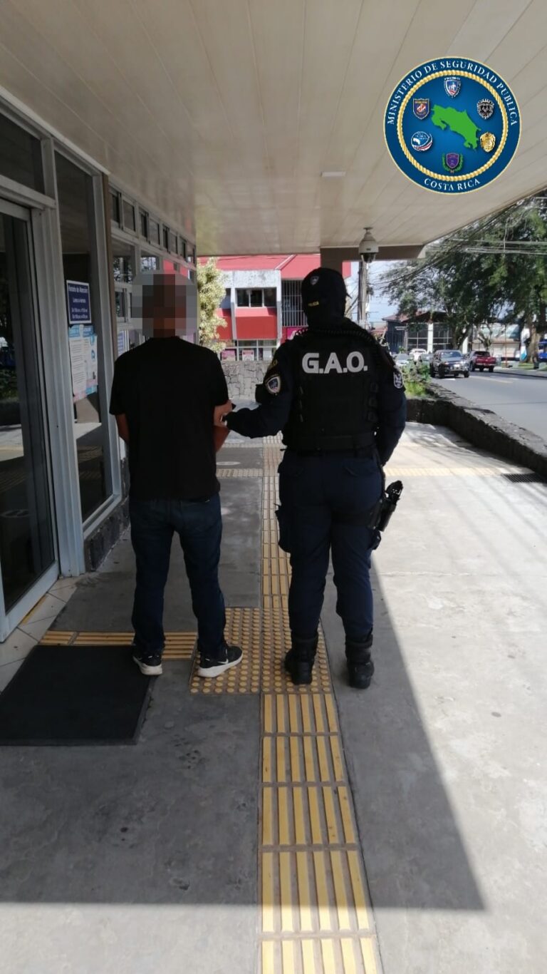 FUERZA PÚBLICA CAPTURA A SOSPECHOSO DE MÚLTIPLES ASALTOS EN SAN CARLOS