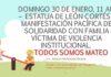 LLAMAN A MANIFESTACIÓN PACÍFICA POR MATEO
