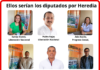 ELLOS SERÍAN LOS DIPUTADOS ELECTOS POR HEREDIA