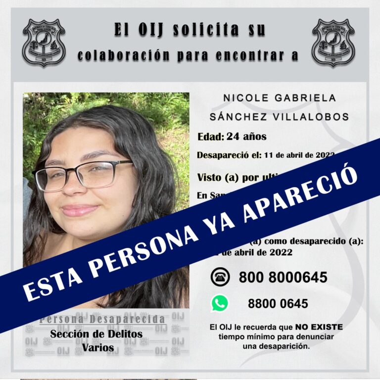 ESTA TARDE APARECIÓ JOVEN REPORTADA COMO EXTRAVIADA