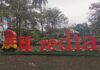 SE ROBAN LETRA DEL PARADERO FOTOGRÁFICO DEL PARQUE DE HEREDIA