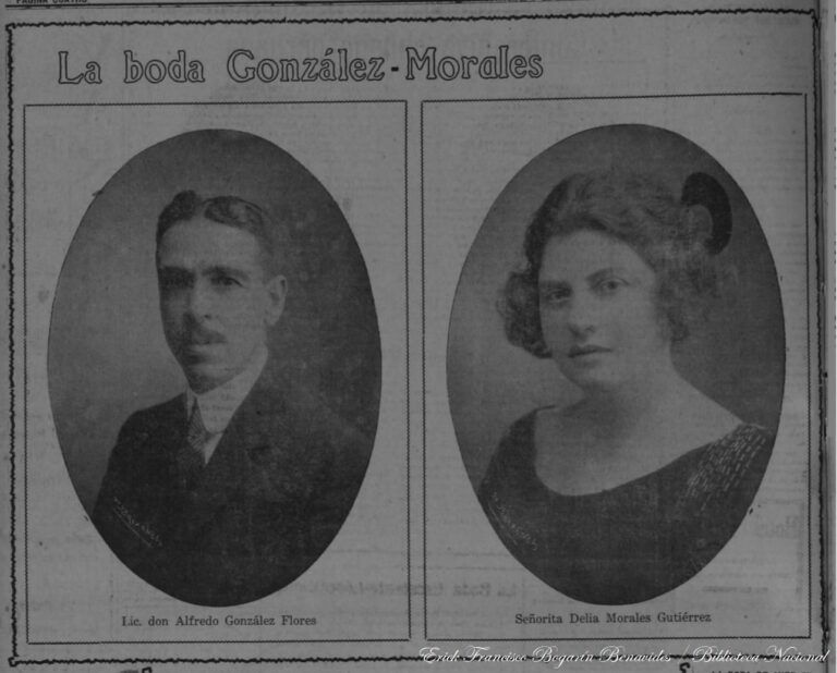UN SIGLO DEL MATRIMONIO DEL EXPRESIDENTE ALFREDO GONZALEZ FLORES