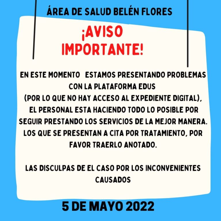 ALGUNAS ÁREAS DE SALUD CON PROBLEMAS PARA USAR EDUS