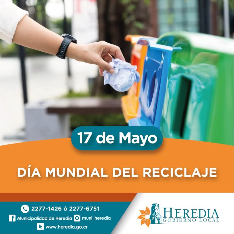 CON CHARLAS HEREDIA CELEBRA DÍA MUNDIAL DE RECICLAJE