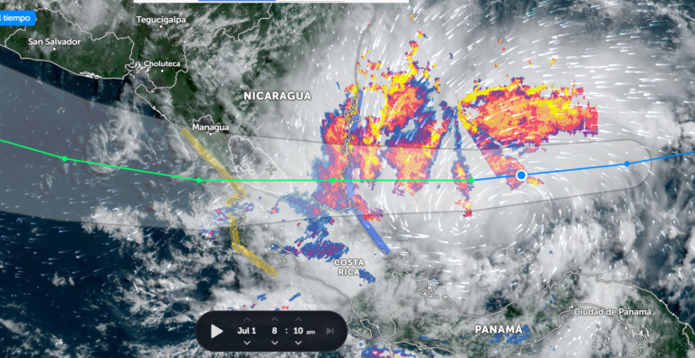 BONNIE YA ES TORMENTA TROPICAL