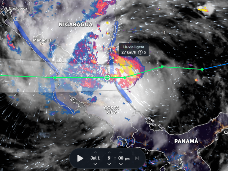 TORMENTA TROPICAL YA TOCÓ TIERRA