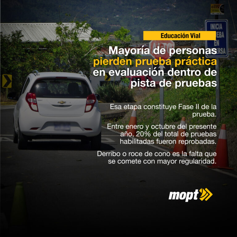 MAYOTÍA DE PRUEBAS PRÁCTICAS DE MANEJO SE PIERDEN DENTRO DE LA PISTA
