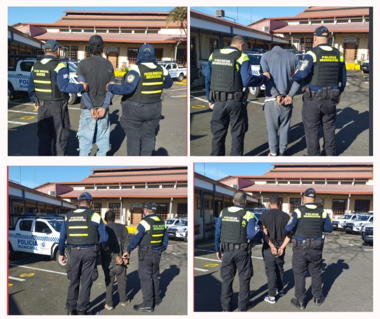 CUATRO DETENIDOS GRACIAS A MONITOREO EN TIEMPO REAL