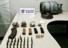 POLICÍA DECOMISA CILINDRO CARGADO CON DROGA Y MUNICIONES