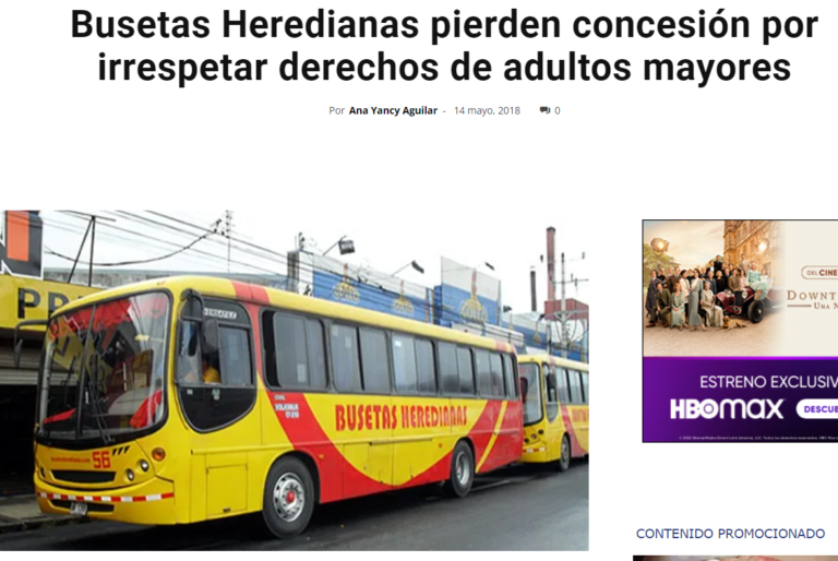 NOMBRAMIENTO DE OPERADOR DE RUTA DE BUSES PARA HEREDIA SIGUE PEGADO EN EL CTP