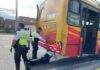 BAJAN PLACAS A BUSETAS AMARILLAS EN OPERATIVO DE TRÁNSITO