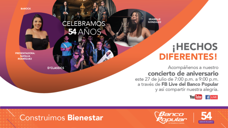 POPULAR CELEBRARÁ 54 ANIVERSARIO CON CONCIERTO VIRTUAL