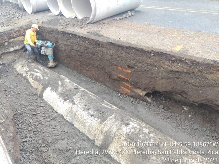 CAMBIO DE TUBERÍA PLUVIAL EN RUTA 112 ESTARÍA LISTO EN AGOSTO