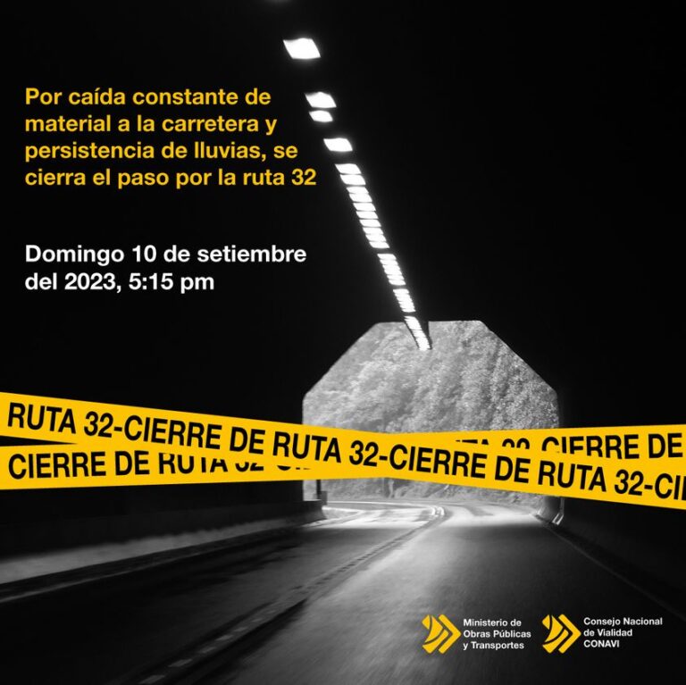 RUTA 32 CERRADA HASTA MAÑANA LUNES
