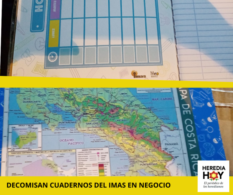 EN SUPERMERCADO VENDÍAN CUADERNOS ROBADOS AL IMAS
