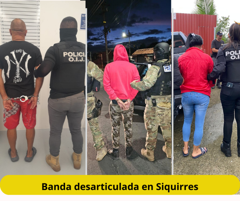 OIJ DESARTICULA GRUPO DE TRÁFICO INTERNACIONAL EN SIQUIRRES