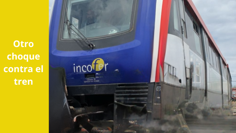 NUEVA COLISIÓN CONTRA EL TREN EN HEREDIA