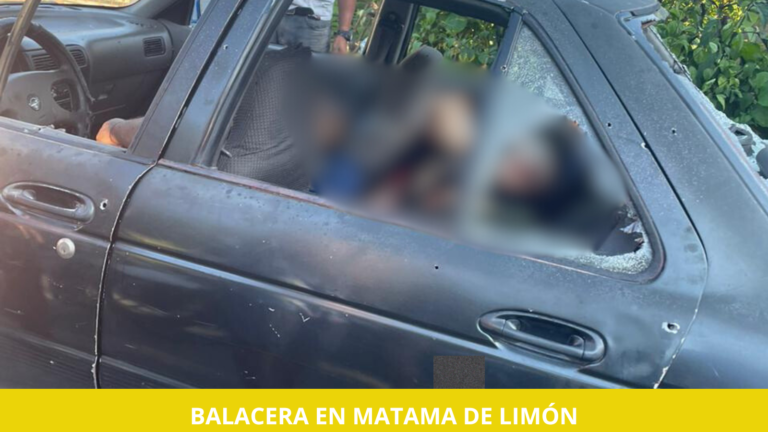 ESTA TARDE: EN BALACERA ASESINAN DOS HOMBRES EN LIMÓN