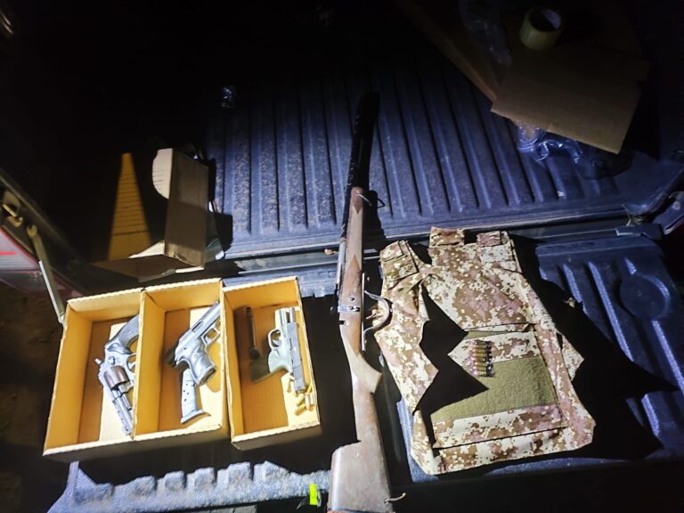 TRES DETENIDOS EN GUANACASTE POR PORTACIÓN DE ARMAS Y DROGA