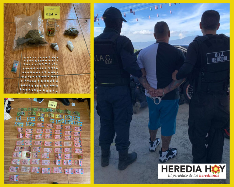 ALLANAMIENTO EN SAN RAFAEL DE HEREDIA POR VENTA DE DROGAS