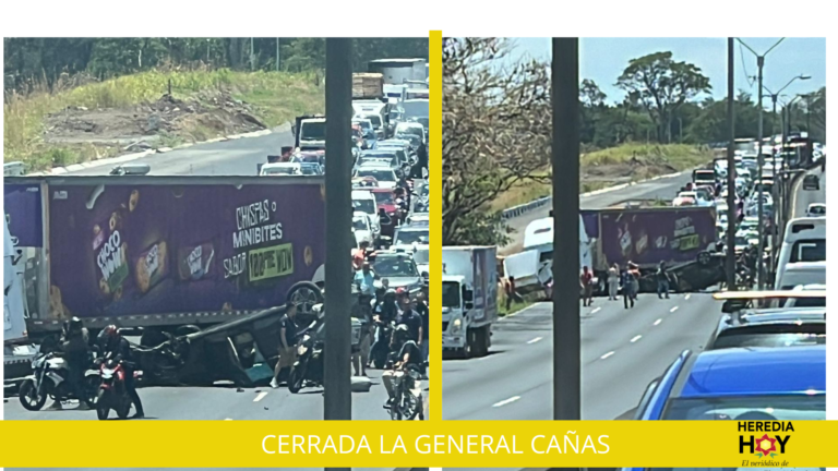 CERRADA LA AUTOPISTA GENERAL CAÑAS POR ACCIDENTE