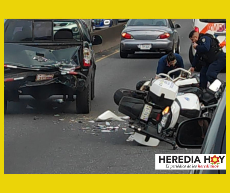 MUERE POLICÍA HEREDIANO EN ACCIDENTE EN LA GENERAL CAÑAS