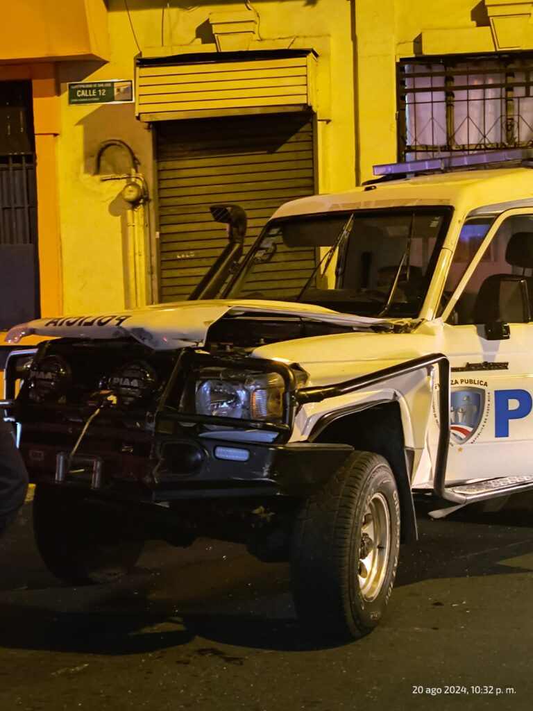 FALLECE CONDUCTORA EN CHOQUE CONTRA PATRULLA QUE ESCOLTABA AMBULANCIAS