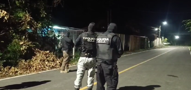 EN 33 ALLANAMIENTOS OIJ BUSCA 30 PERSONAS POR HOMICIDIOS Y VENTA DE DROGA