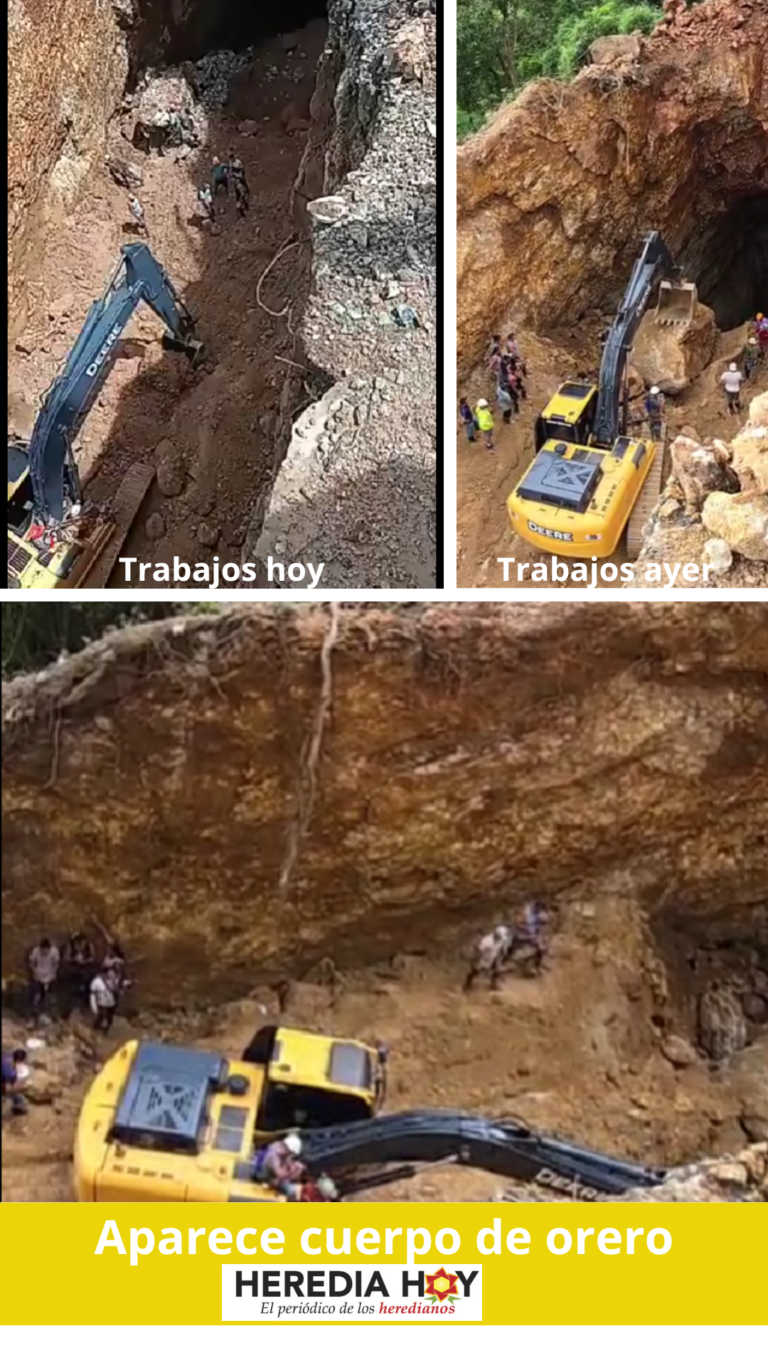 ¡APARECE CUERPO DE ORERO SEPULTADO POR DERRUMBE EN ABANGARES!