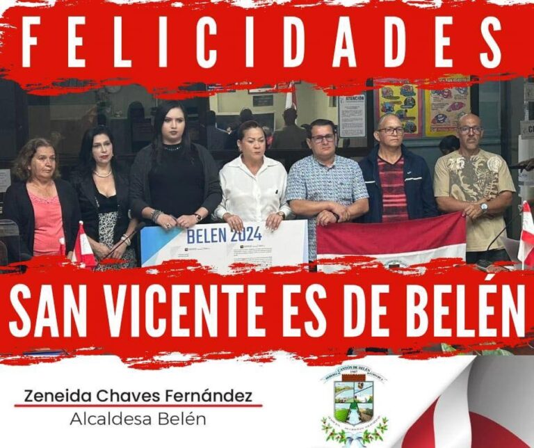 SAN VICENTE SERÍA OFICIALMENTE DE BELÉN