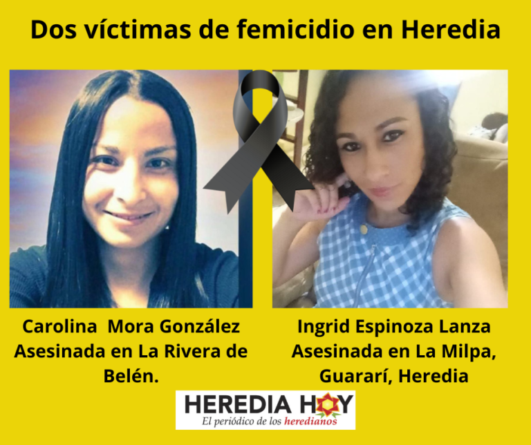 ¡DOS FEMICIDIOS EN HEREDIA EN SOLO DOS DÍAS!