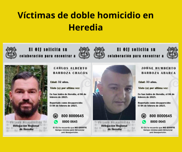 HEREDIA SUMA SEIS HOMICIDIOS EN LO QUE VA DEL AÑO