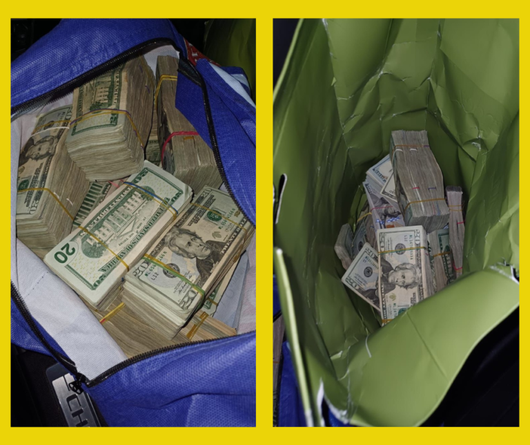 PAREJA VIAJABA CON 131 MILLONES EN EFECTIVO