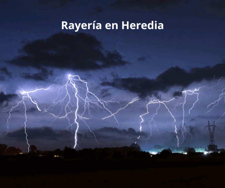 IMPORTANTE TORMENTA ELÉCTRICA ESTE MEDIODÍA EN HEREDIA