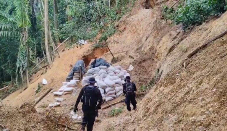 FUERZA PÚBLICA DESCUBRE NUEVA ZONA DE EXTRACCIÓN MINERA