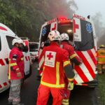 VEHÍCULO CAE A PRECIPICIO EN RUTA 32 CERCA DEL TÚNEL ZURQUÍ