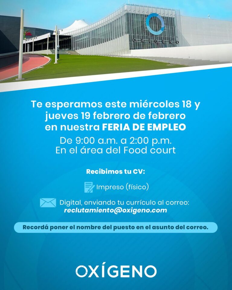 OXÍGENO REALIZA FERIA DE EMPLEO