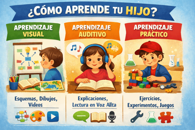 COMPRENDER CÓMO APRENDE CADA NIÑO PUEDE MEJORAR EL ESTUDIO EN CASA